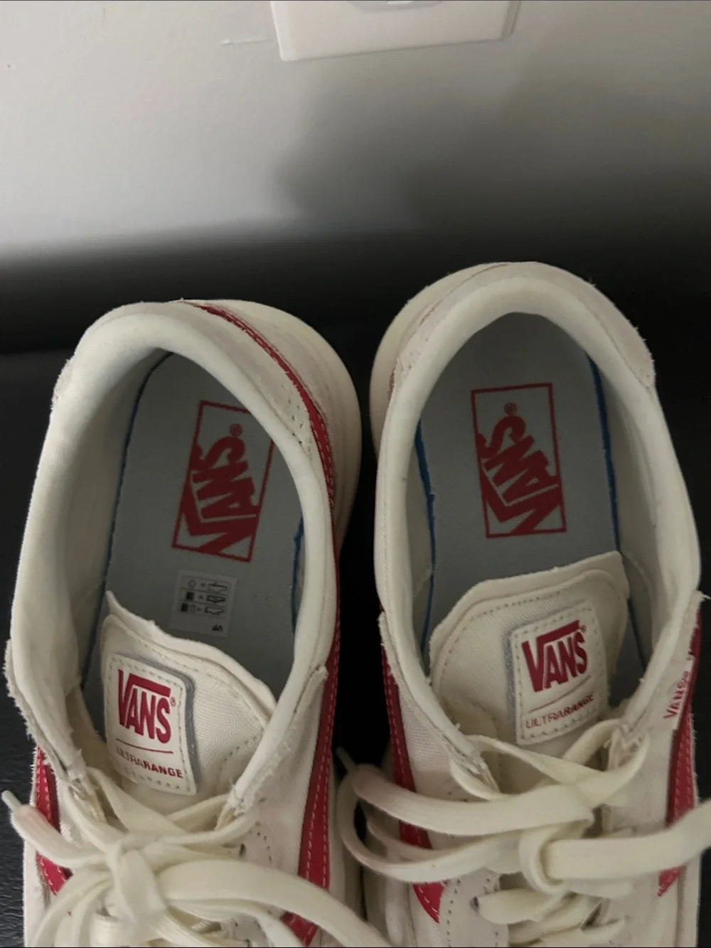 Vans Ultrarange Cream and Pink Casual Sneakers 8